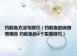 釣鯰魚方法與技巧（釣鯰魚的訣竅有哪些 釣鯰魚的4個(gè)實(shí)用技巧）