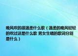 晚風(fēng)吹的很溫柔什么歌（溫柔的晚風(fēng)輕輕的吹過這是什么歌 男女生唱的歌詞分別是什么）