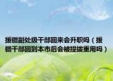 援疆副處級(jí)干部回來會(huì)升職嗎（援疆干部回到本市后會(huì)被提拔重用嗎）