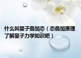 什么叫量子疊加態(tài)（態(tài)疊加原理 了解量子力學(xué)知識(shí)吧）