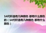 14代軒逸有幾種顏色 都有什么顏色的（14代軒逸有幾種顏色 都有什么顏色）