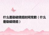 什么是勵磁繞組時間常數(shù)（什么是勵磁繞組）