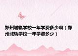 鄭州城軌學(xué)校一年學(xué)費(fèi)多少啊（鄭州城軌學(xué)校一年學(xué)費(fèi)多少）