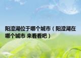 陽澄湖位于哪個(gè)城市（陽澄湖在哪個(gè)城市 來看看吧）