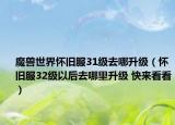 魔獸世界懷舊服31級去哪升級（懷舊服32級以后去哪里升級 快來看看）