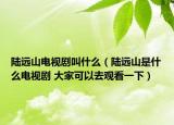 陸遠(yuǎn)山電視劇叫什么（陸遠(yuǎn)山是什么電視劇 大家可以去觀看一下）