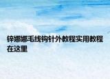 鋅娜娜毛線鉤針外教程實用教程在這里
