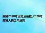 屬豬2020年運(yùn)勢(shì)及運(yùn)程_2020年屬豬人的全年運(yùn)勢(shì)