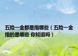 五險一金都是指哪些（五險一金指的是哪些 你知道嗎）
