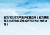 愛我你就把我來追求歌曲原唱（愛我就把我來追求原唱 愛我就把我來追求是誰唱的）