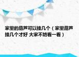 家里的葫蘆可以掛幾個（家里葫蘆掛幾個才好 大家不妨看一看）