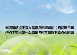 燃油鍋爐點(diǎn)不著火是啥原因造成的（自動燃?xì)忮仩t點(diǎn)不著火是什么原因 8種常見的不能點(diǎn)火原因）