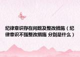紀(jì)律意識存在問題及整改措施（紀(jì)律意識不強(qiáng)整改措施 分別是什么）