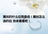 黑坑釣什么位置最佳（黑坑怎么選釣位 快來(lái)看看吧）