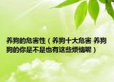 養(yǎng)狗的危害性（養(yǎng)狗十大危害 養(yǎng)狗狗的你是不是也有這些煩惱呢）