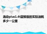 逸動plus1.4t藍(lán)鯨版的實際油耗多少一公里