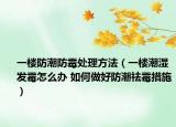 一樓防潮防霉處理方法（一樓潮濕發(fā)霉怎么辦 如何做好防潮祛霉措施）