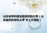 山東省?？凭蜆I(yè)前景好的大學(xué)（山東最好的?？拼髮W(xué) 考上不用愁）