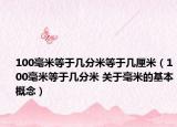 100毫米等于幾分米等于幾厘米（100毫米等于幾分米 關于毫米的基本概念）