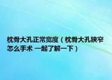枕骨大孔正常寬度（枕骨大孔狹窄怎么手術(shù) 一起了解一下）