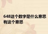 648這個(gè)數(shù)字是什么意思有這個(gè)意思
