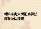 潮汕牛肉火鍋湯底做法 請看做法視頻