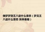做夢(mèng)夢(mèng)到王八是什么意思（夢(mèng)見王八是什么意思 快來看看）