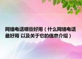 網(wǎng)絡電話哪些好用（什么網(wǎng)絡電話最好用 以及關于它的信息介紹）