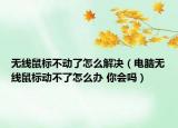 無線鼠標不動了怎么解決（電腦無線鼠標動不了怎么辦 你會嗎）