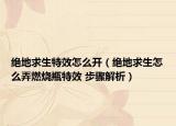 絕地求生特效怎么開（絕地求生怎么弄燃燒瓶特效 步驟解析）