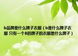 b品牌是什么牌子衣服（b是什么牌子衣服 只有一個(gè)B的牌子的衣服是什么牌子）