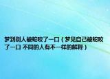 夢(mèng)到別人被蛇咬了一口（夢(mèng)見(jiàn)自己被蛇咬了一口 不同的人有不一樣的解釋?zhuān)? /></span></a>
                        <h2><a href=