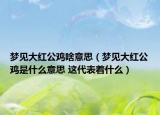 夢見大紅公雞啥意思（夢見大紅公雞是什么意思 這代表著什么）