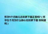 懷孕5個月胎兒在肚臍下面正常嗎?（懷孕五個月為什么胎心在肚臍下面 你知道嗎）