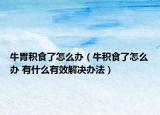 牛胃積食了怎么辦（牛積食了怎么辦 有什么有效解決辦法）