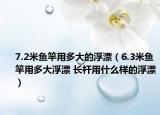 7.2米魚竿用多大的浮漂（6.3米魚竿用多大浮漂 長(zhǎng)桿用什么樣的浮漂）