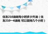 住友210油耗每小時(shí)多少升油（住友210一6油耗 可以堅(jiān)持幾個(gè)小時(shí)）