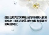 攝影后期高級灰教程 如何調(diào)好照片的灰階高度（攝影后期高級灰教程 如何調(diào)好照片的灰階）