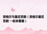 恩格爾與基尼系數(shù)（恩格爾基尼系數(shù) 一起來看看）