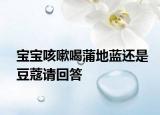 寶寶咳嗽喝蒲地藍還是豆蔻請回答