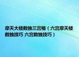 摩天大樓數(shù)獨三宮格（六宮摩天樓數(shù)獨技巧 六宮數(shù)獨技巧）
