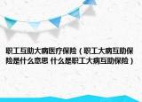 職工互助大病醫(yī)療保險（職工大病互助保險是什么意思 什么是職工大病互助保險）