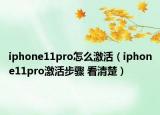 iphone11pro怎么激活（iphone11pro激活步驟 看清楚）