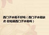 西門子冰箱不好嗎（西門子冰箱缺點(diǎn) 你知道西門子冰箱嗎）