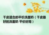 干皮適合的平價洗面奶（干皮最好的洗面奶 平價好用）