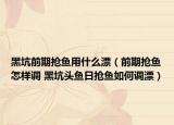 黑坑前期搶魚用什么漂（前期搶魚怎樣調(diào) 黑坑頭魚日搶魚如何調(diào)漂）