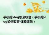 手機(jī)拍vlog怎么收音（手機(jī)拍vlog如何收音 你知道嗎）
