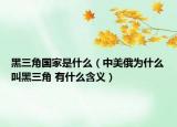 黑三角國家是什么（中美俄為什么叫黑三角 有什么含義）