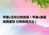 蘋果x怎樣分辨真假（蘋果x屏幕真假鑒別 分辨真假方法）