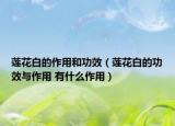 蓮花白的作用和功效（蓮花白的功效與作用 有什么作用）